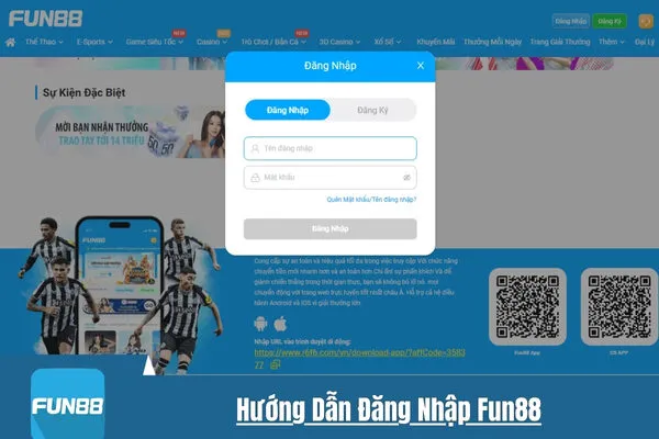 Hướng Dẫn Đăng Nhập Fun88